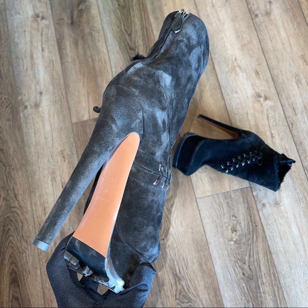 ALAÏA Black Platform Boots Size EU 41 / US 11 - Picture 8 of 14